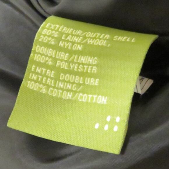 Soia & Kyo Wool Pea Coat Jacket Belted Women's Petite Small Black - Picture 10 of 15